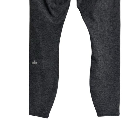 Alo Yoga Alosoft Lavish Dark Heather Gray Two Piece Sports Bra Leggings Set Sz S - Picture 11 of 15